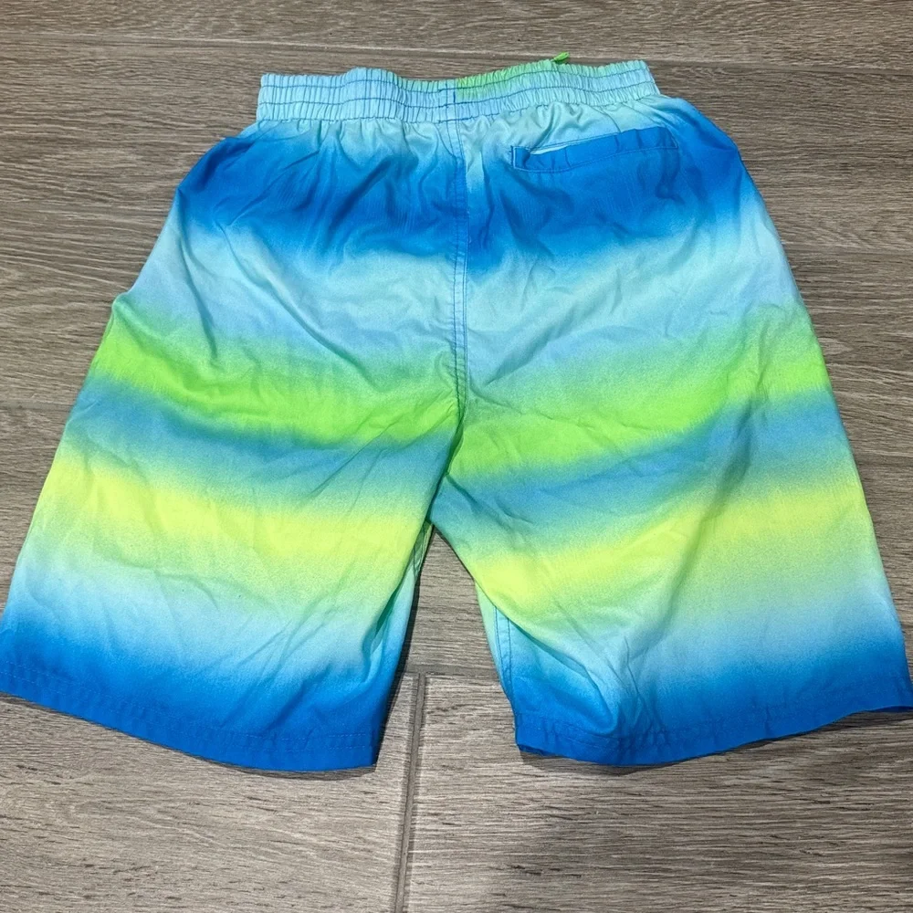 Nike Kids Blue and Green Swim Trunks Size XL